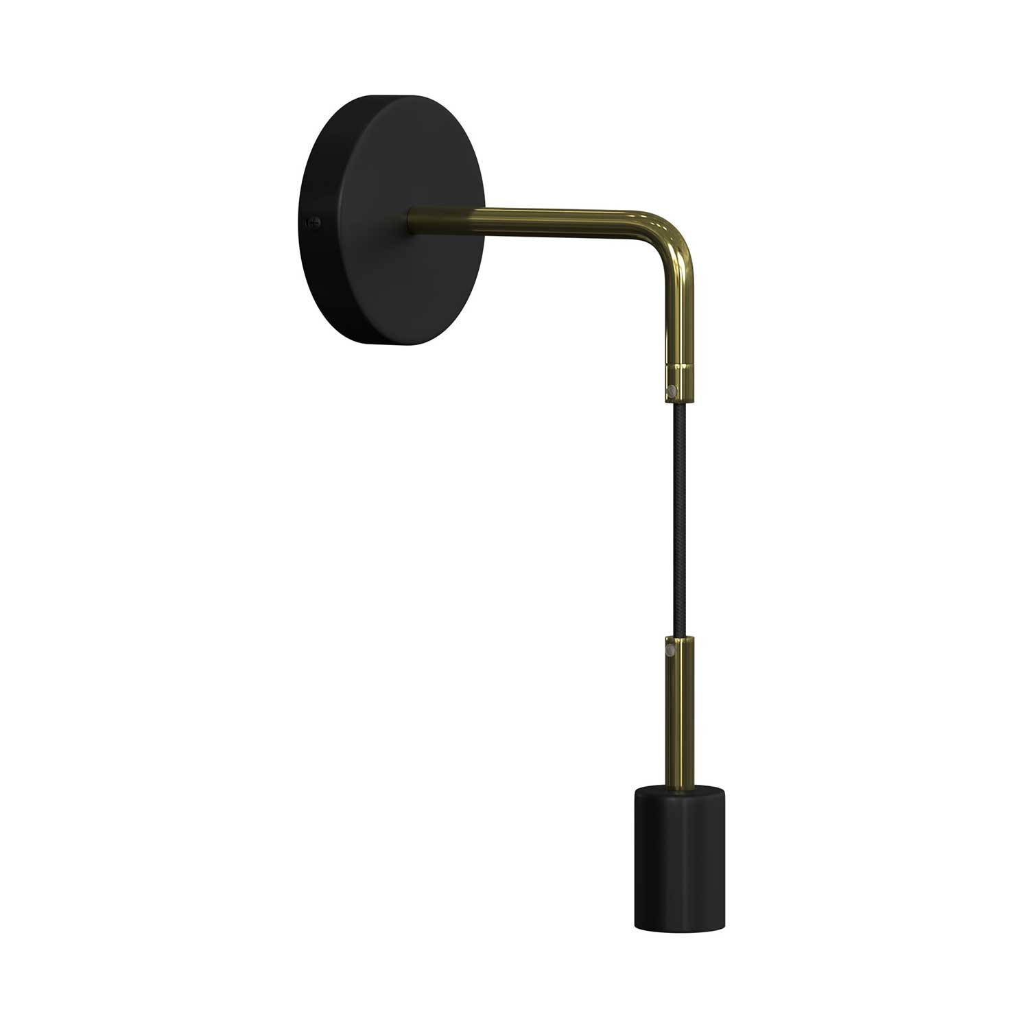Lámpara de pared Luxury Metal metálica con cable. Bombilla: Sin bombil ::  Krealo
