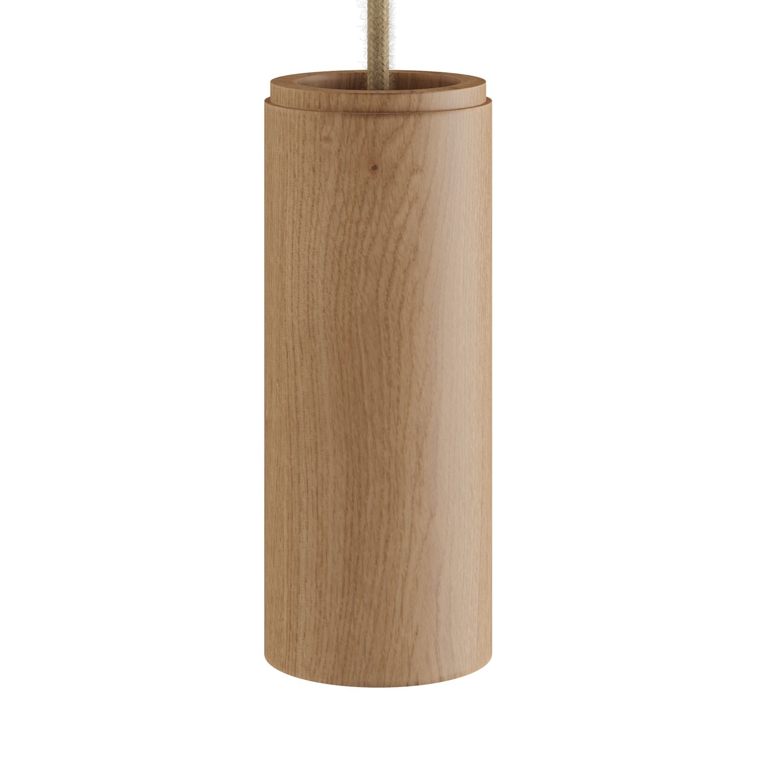 Lámpara colgante Made in Italy con acabados en madera