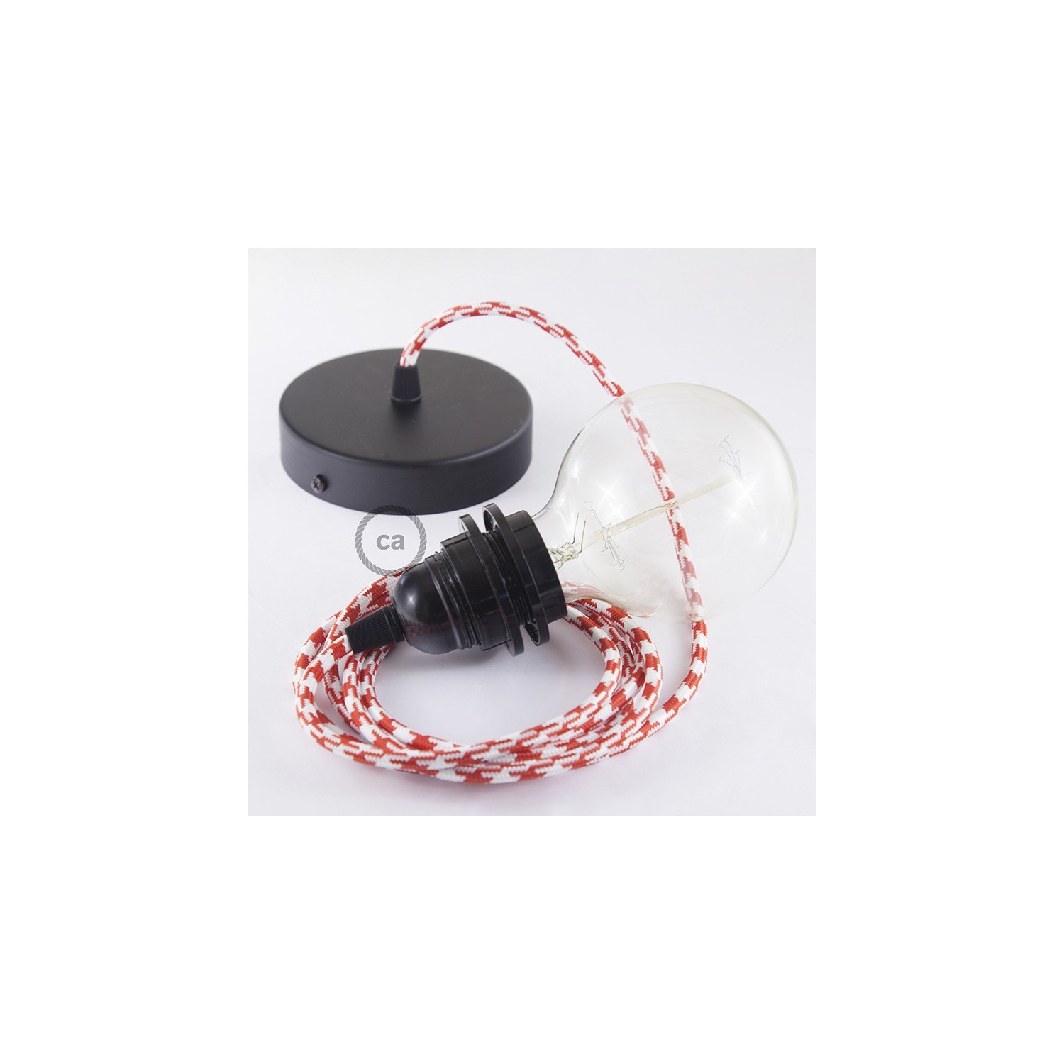 Alargador eléctrico con cable textil RP09 Efecto Seda Bicolor